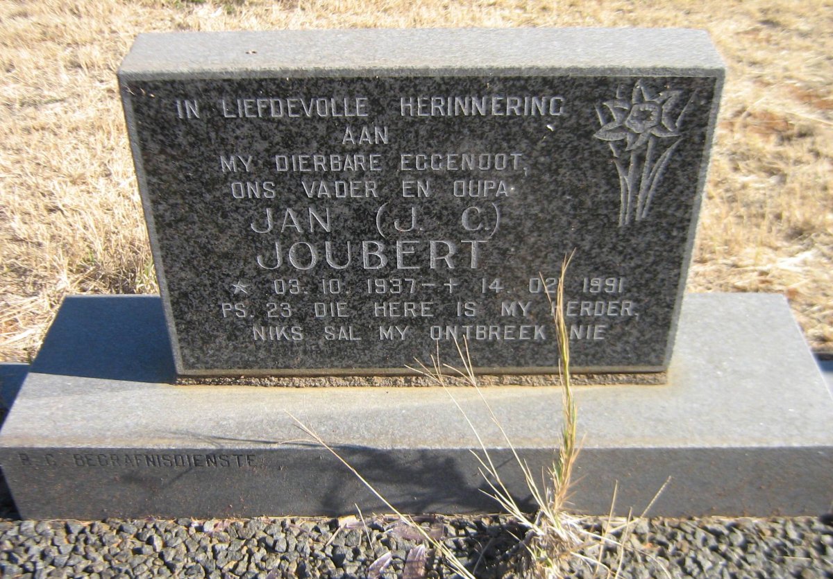 JOUBERT J.C. 1937-1991