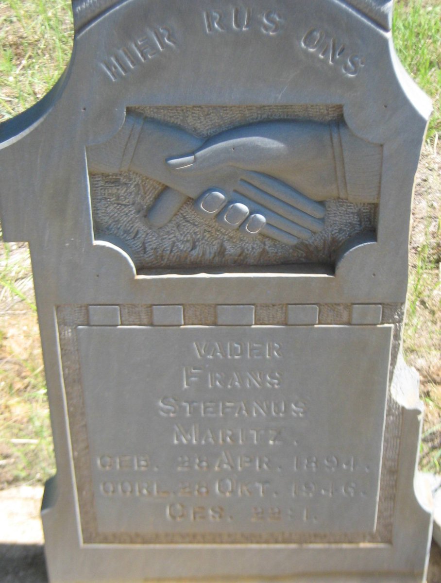 MARITZ Frans Stefanus 1894-1946