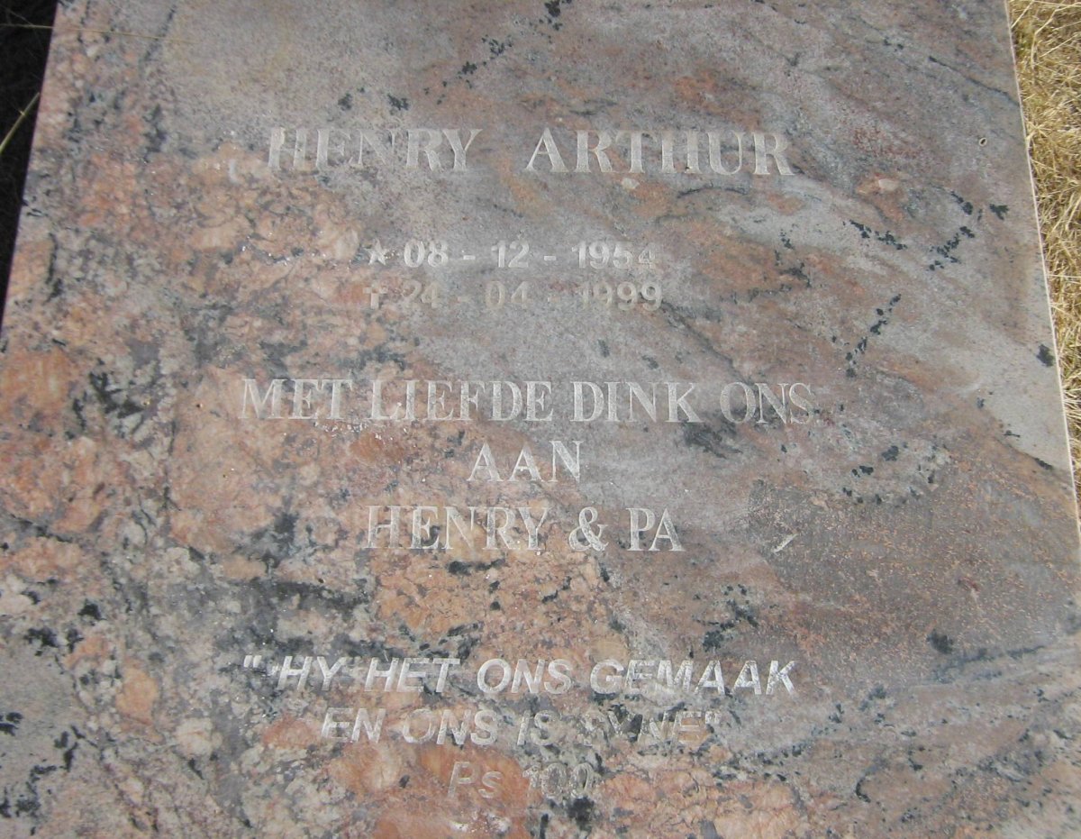 NICHOLSON Henry Arthur 1954-1999