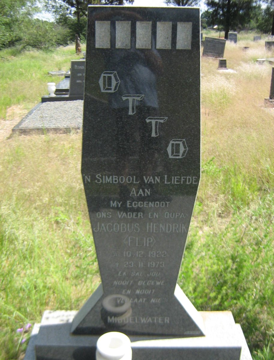 OTTO Jacobus Hendrik 1922-1973