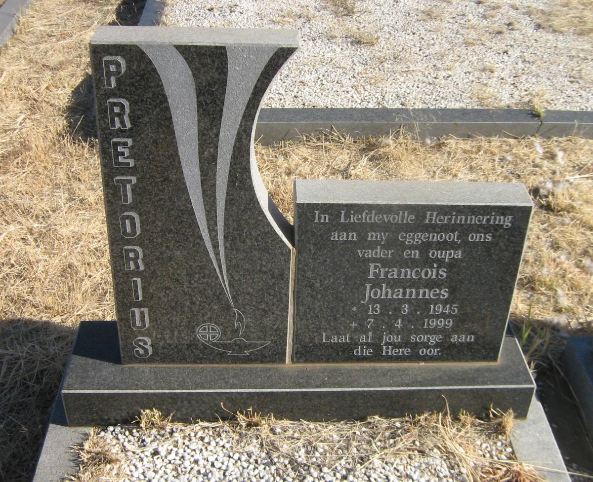 PRETORIUS Francois Johannes 1945-1999