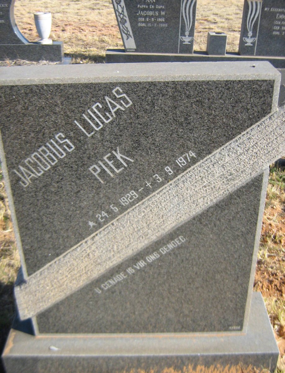 PIEK Jacobus Lucas 1929-1974