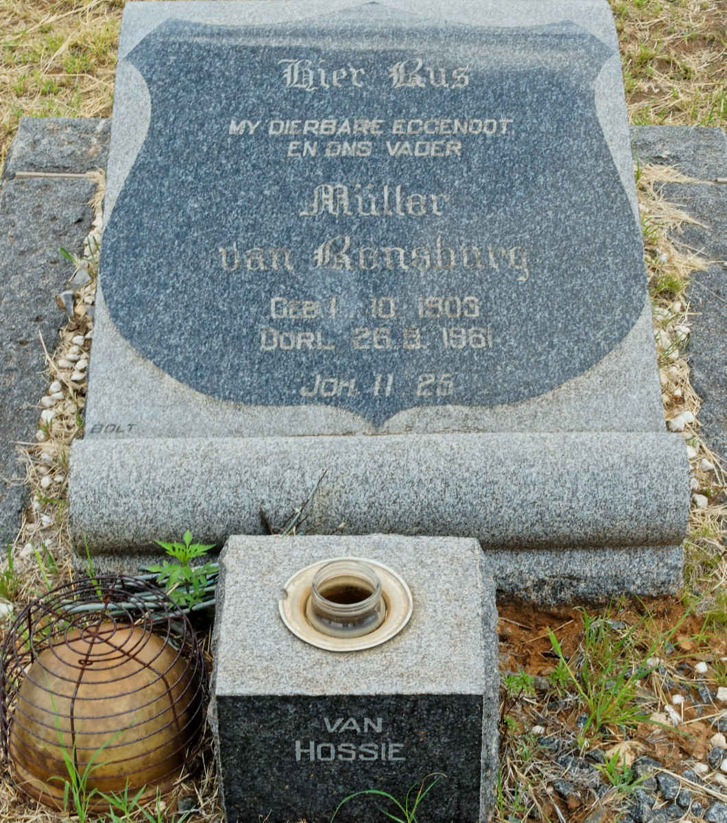 RENSBURG Muller, van 1903-1961