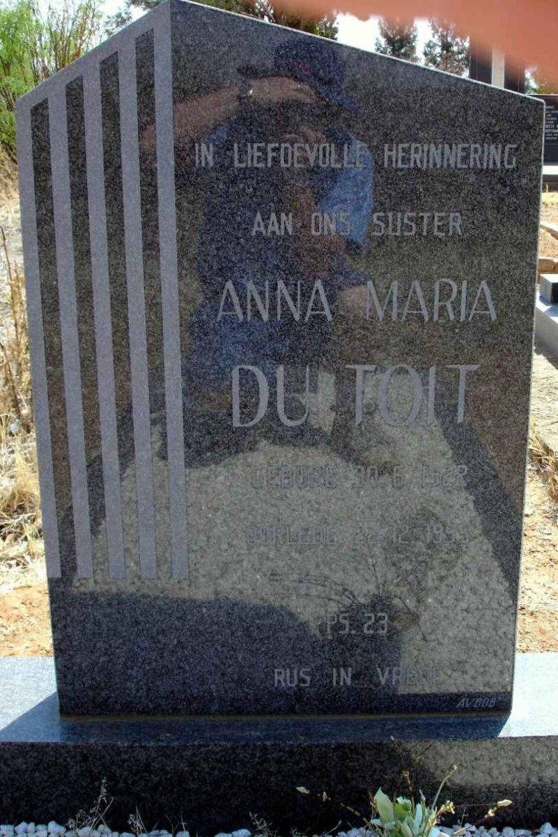 TOIT Anna Maria, du 1922-1995