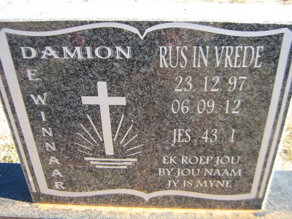 WINNAAR Damion, de 1997-2012