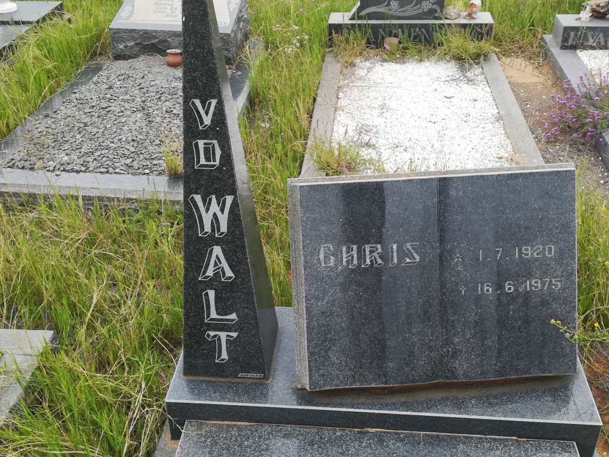 WALT Chris, v.d. 1920-1975