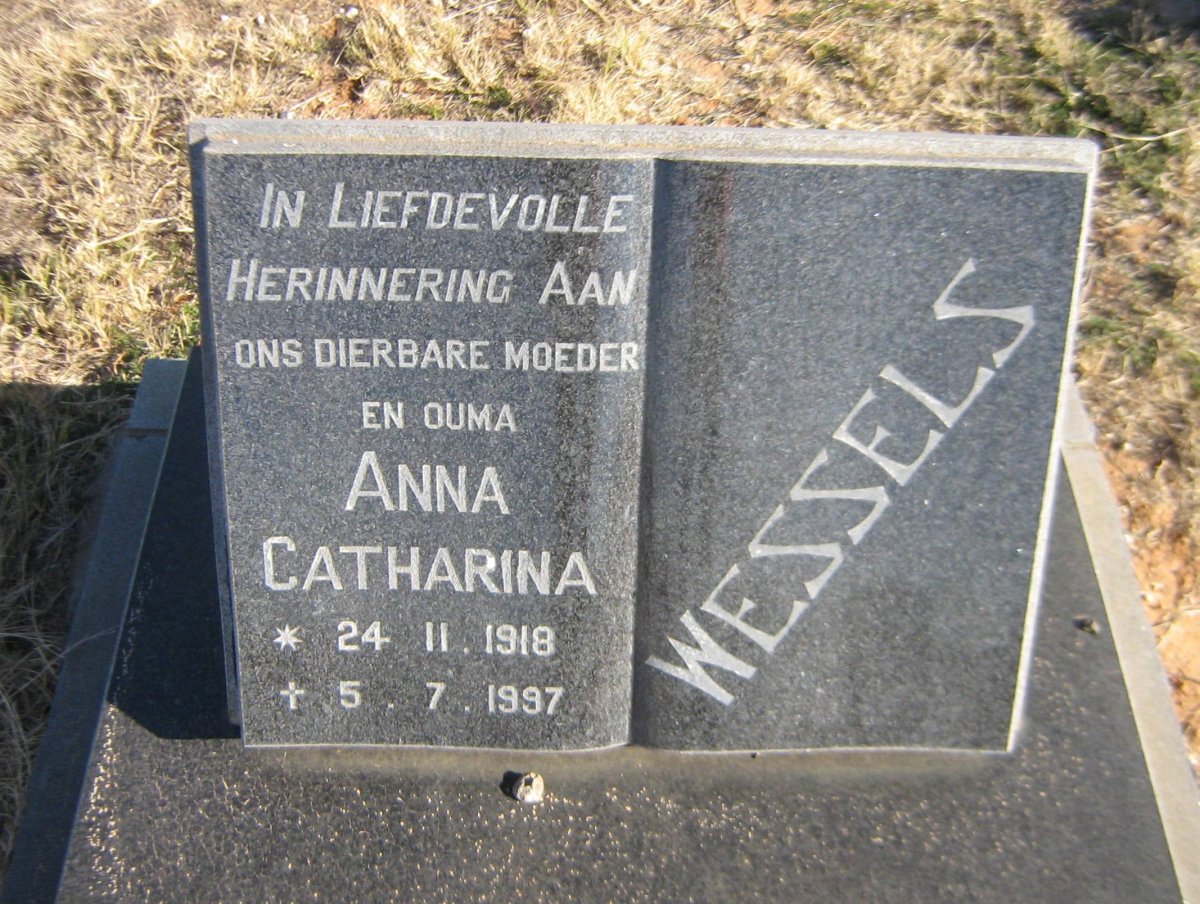 WESSELS Anna Catharina 1918-1997
