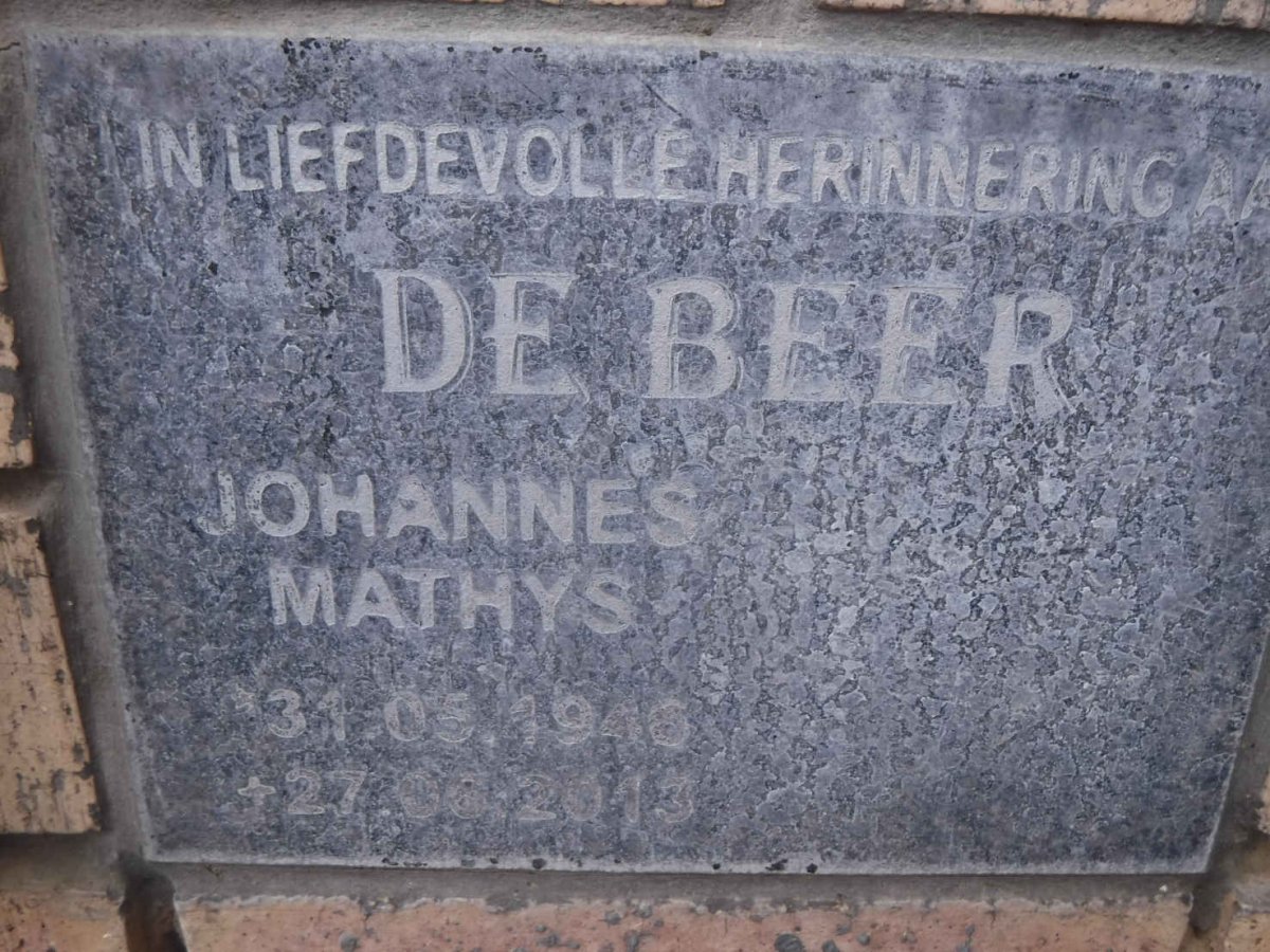 BEER Johannes Mathys, de 1946-2013