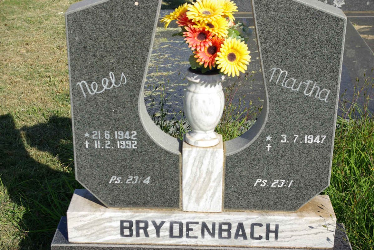BRYDENBACH Neels 1942-1992 &amp; Martha 1947-