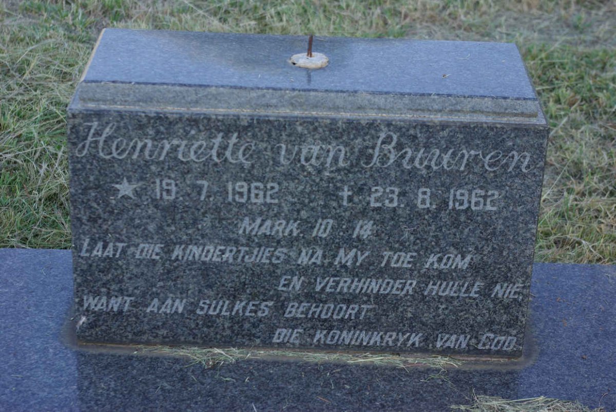 BUUREN Henriette, van 1962-1962