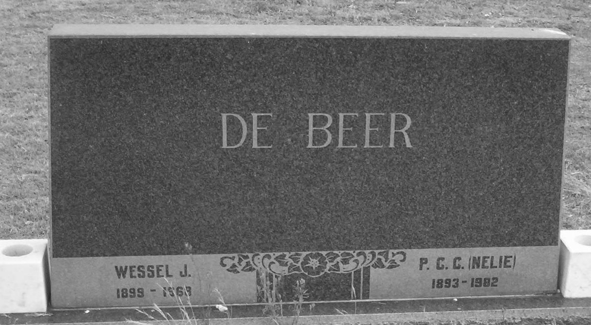 BEER Wessel J., de 1899-196? &amp; P.C.C. 1893-1982