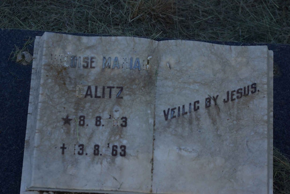 CALITZ Heloise Marian 1963-1963