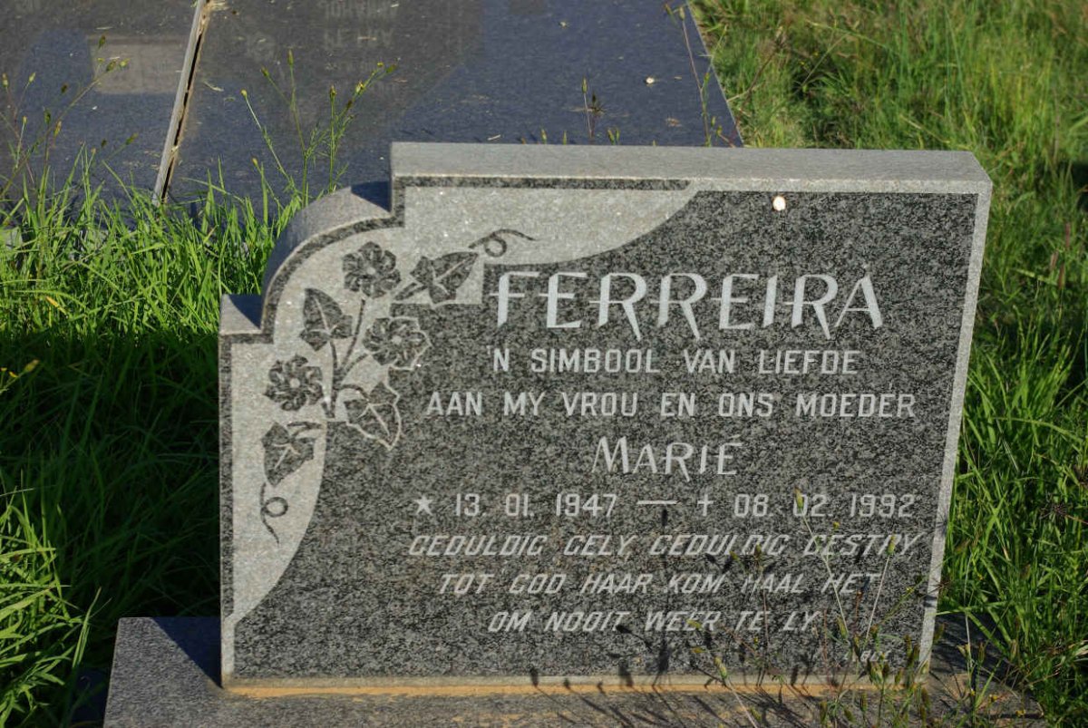 FERREIRA Marie 1947-1992