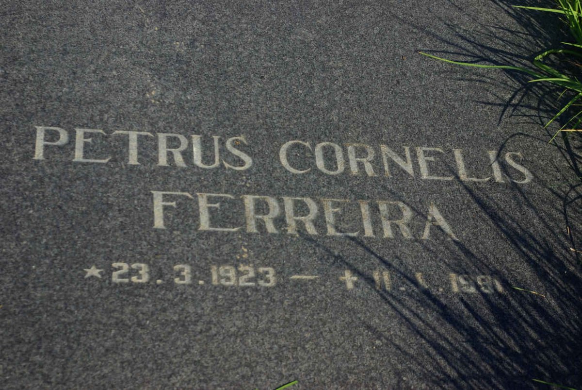 FERREIRA Petrus Cornelis 1923-1991