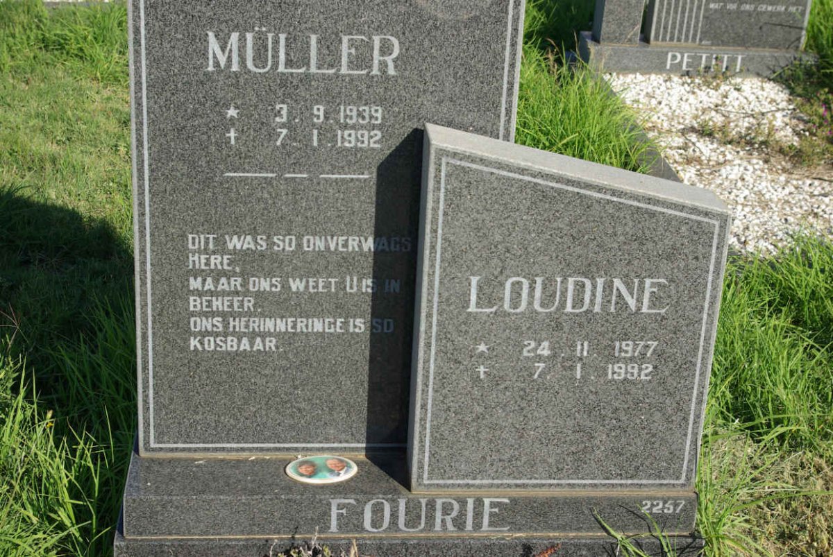 FOURIE Muller 1939-1992 :: FOURIE Loudine 1977-1992