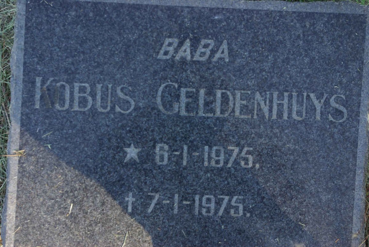 GELDENHUYS Kobus 1975-1975