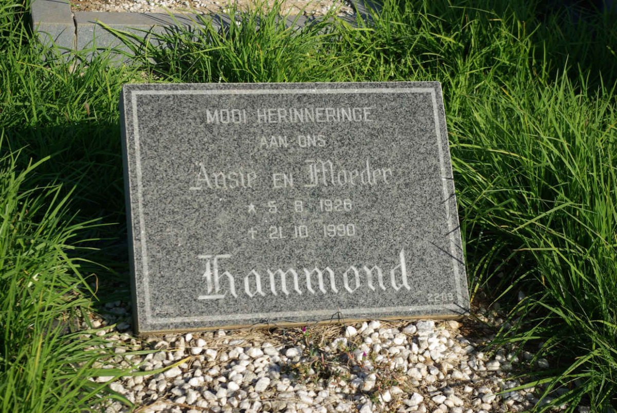 HAMMOND Ansie 1926-1990