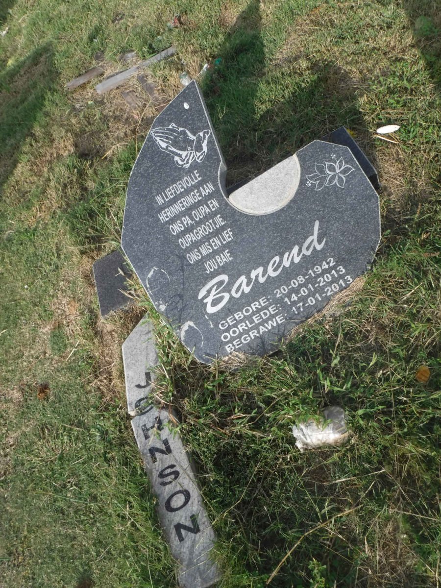 JOHNSON Barend 1942-2013
