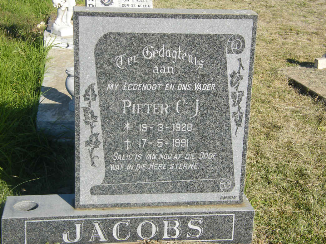 JACOBS Pieter C.J. 1928-1991