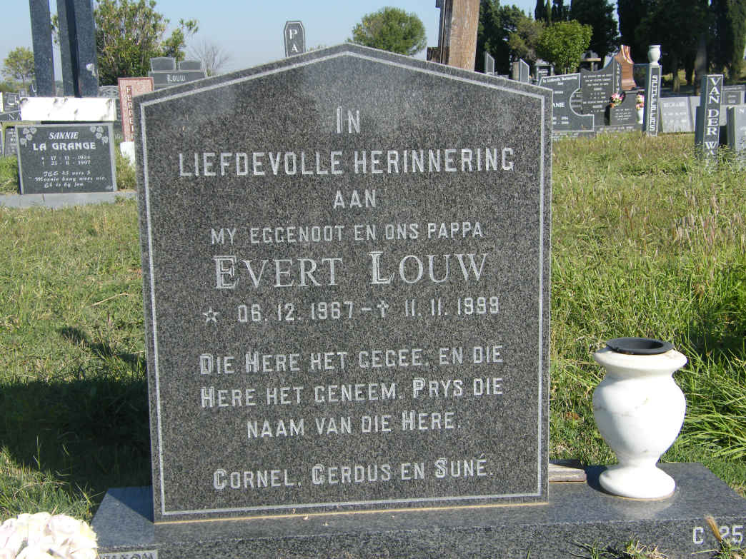 LOUW Evert 1967-1999