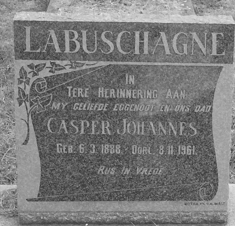 LABUSCHAGNE Casper Johannes 1888-1961