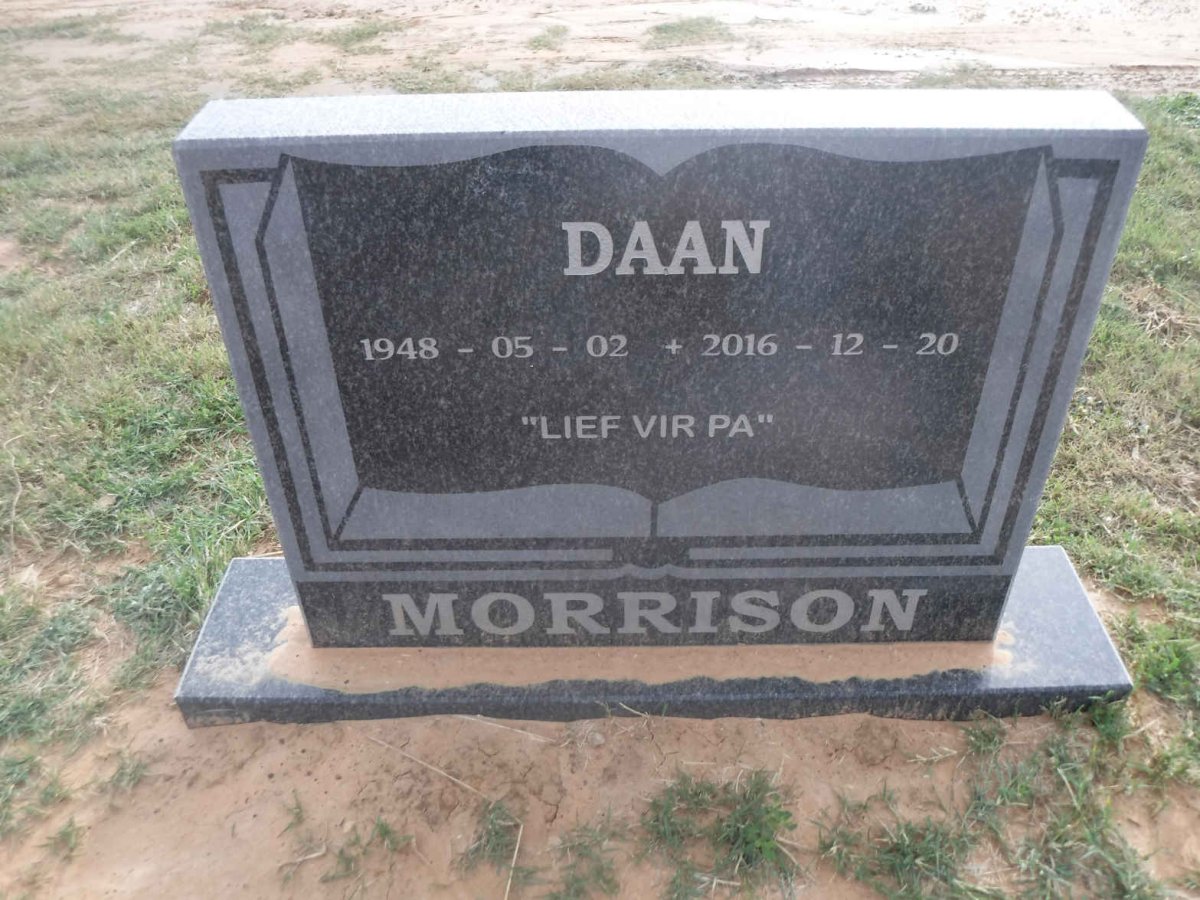 MORRISON Daan 1948-2016