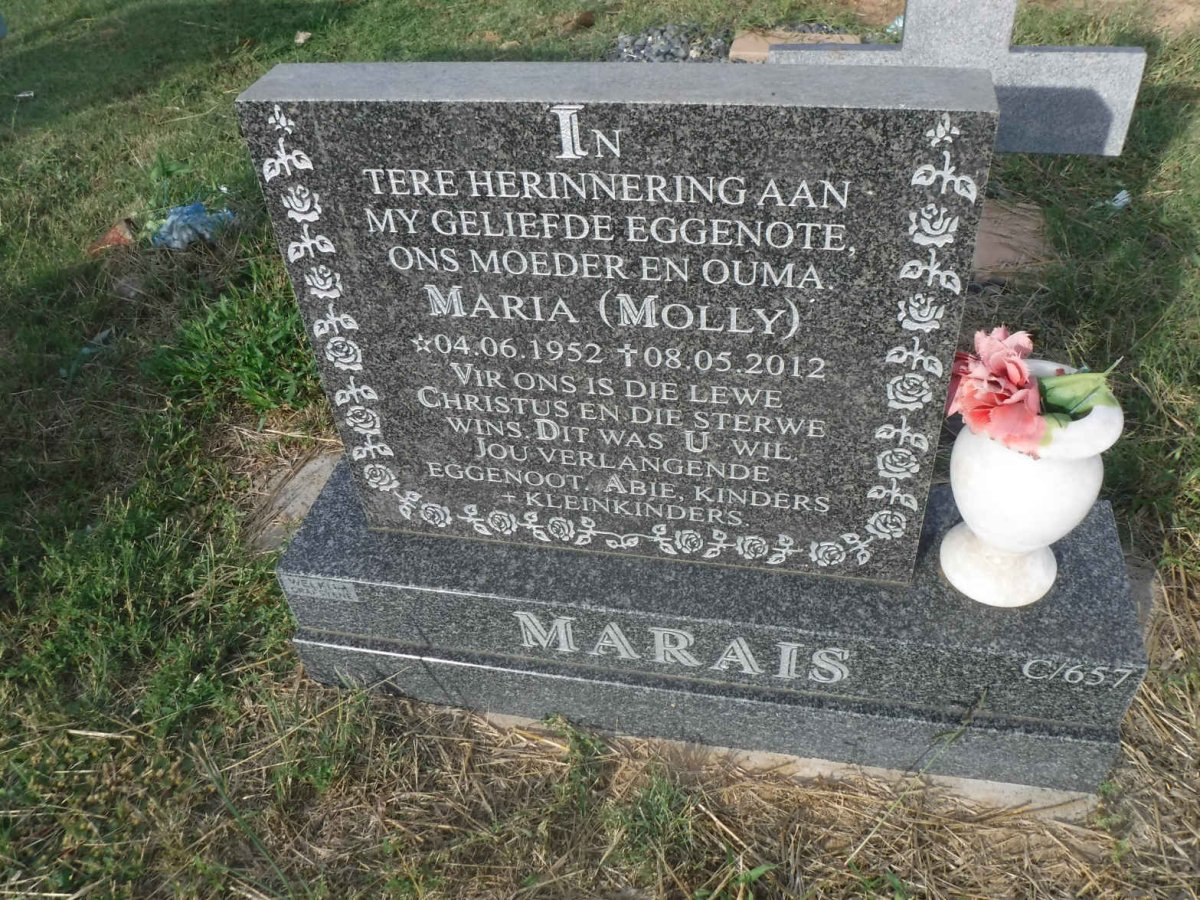 MARAIS Maria 1952-2012