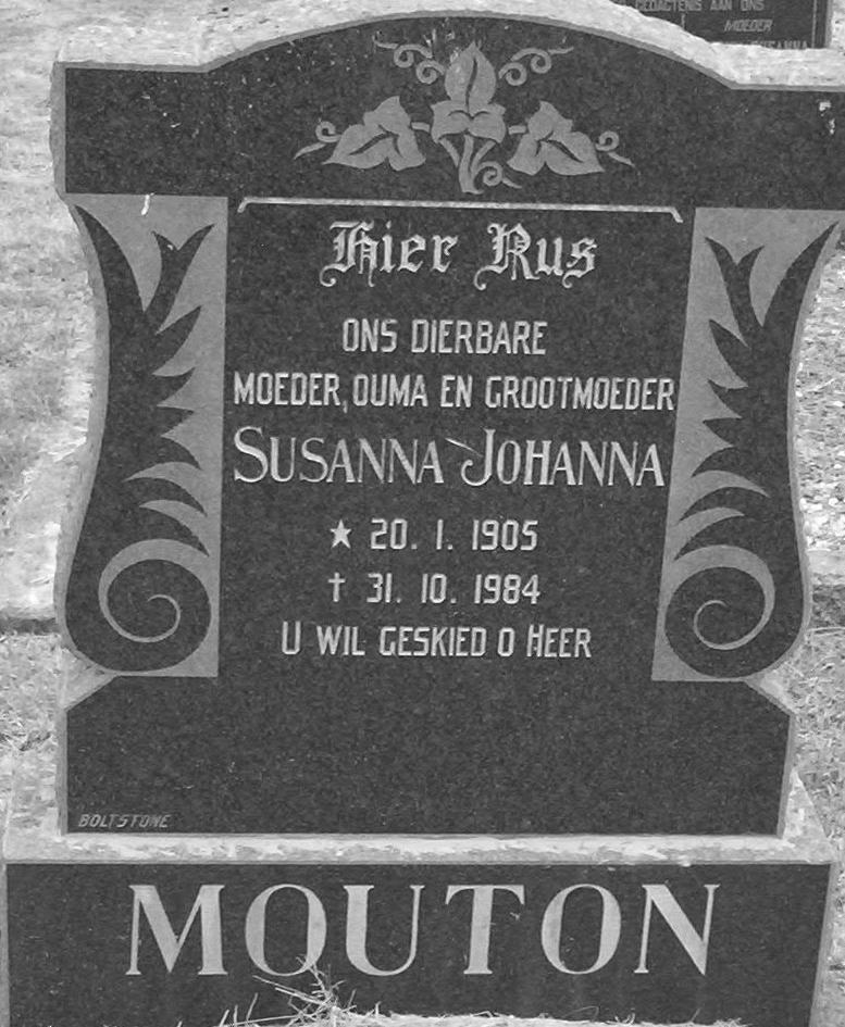MOUTON Susanna Johanna 1905-1984