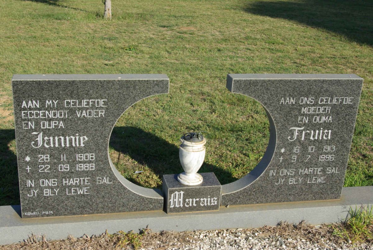 MARAIS Jannie 1908-1988 &amp; Truia 1913-1996