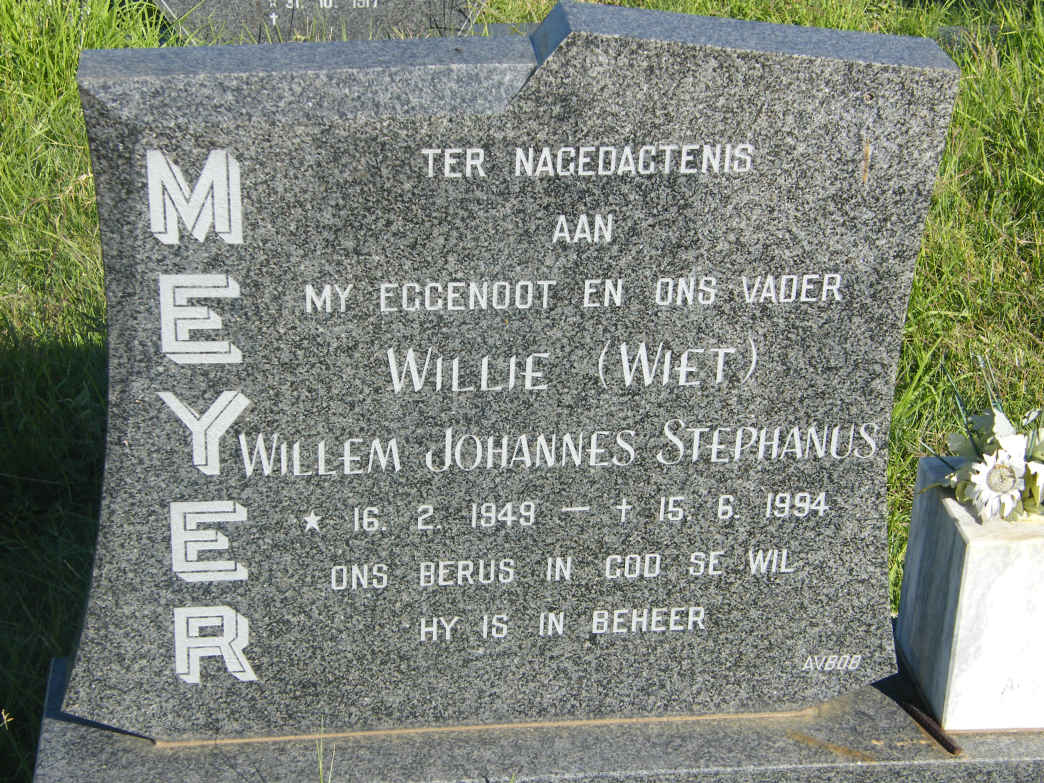 MEYER Willem Johannes Stephanus 1949-1994
