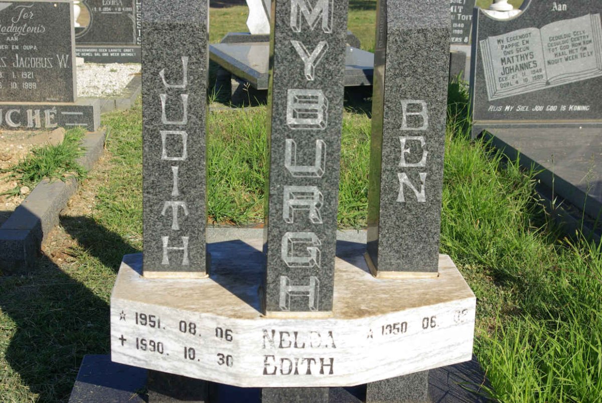 MYBURGH Ben 1950- &amp; Judith 1951-1990