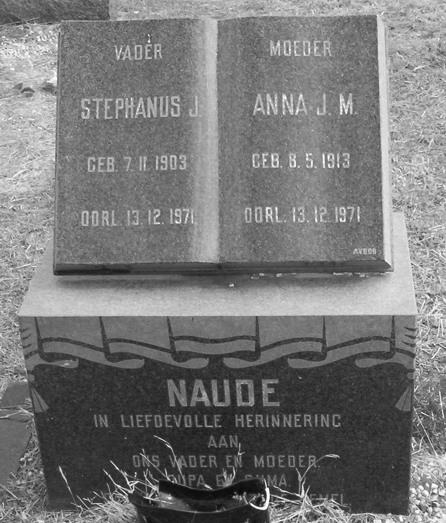 NAUDE Stephanus J. 1903-1971 &amp; Anna J.M. 1913-1971