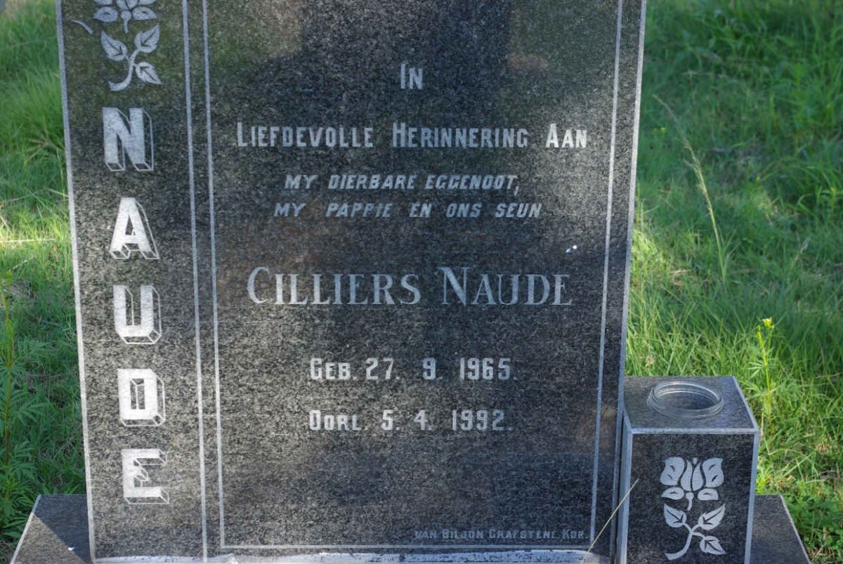 NAUDE Cilliers 1965-1992