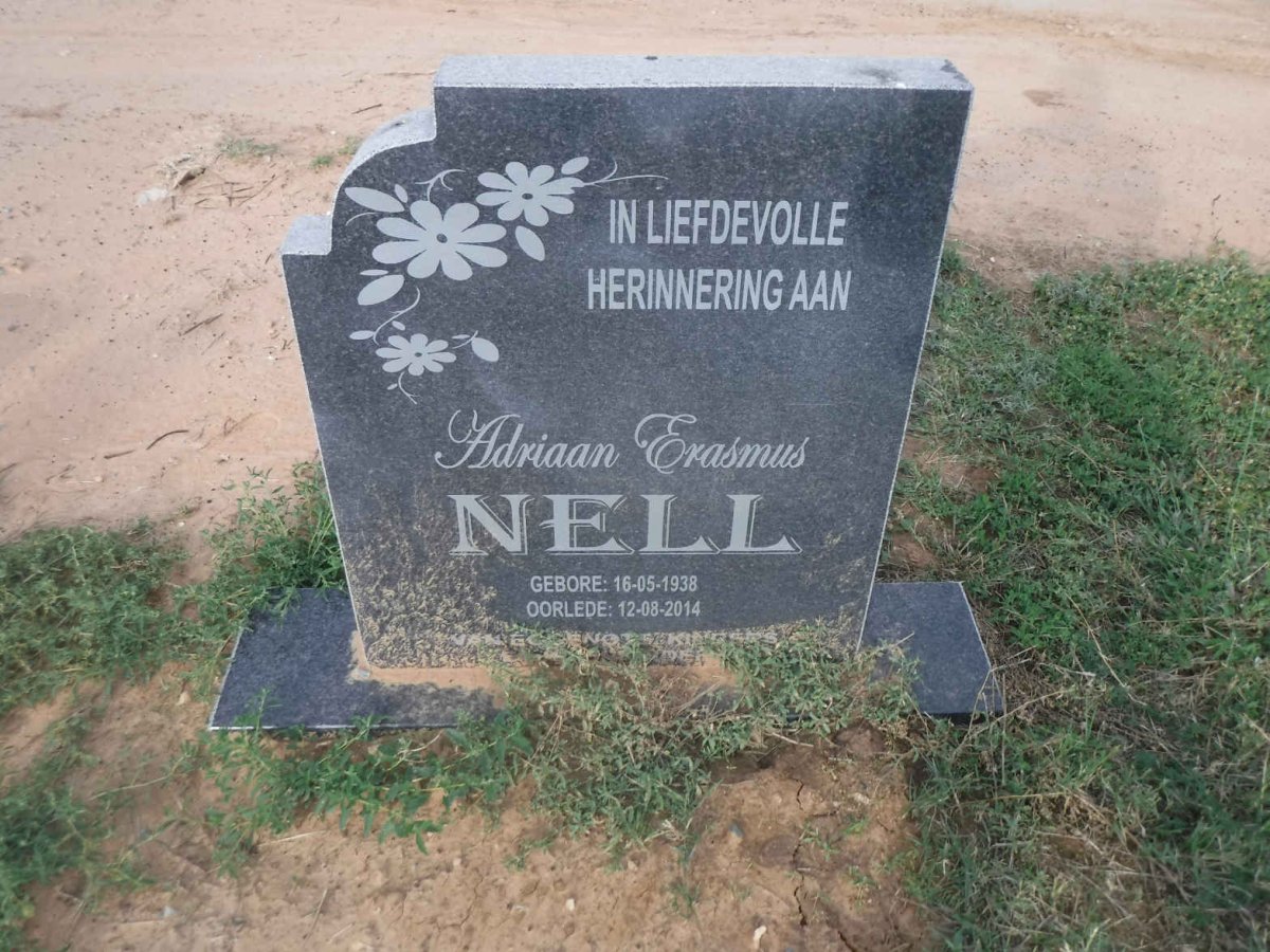 NELL Adriaan Erasmus 1938-2014