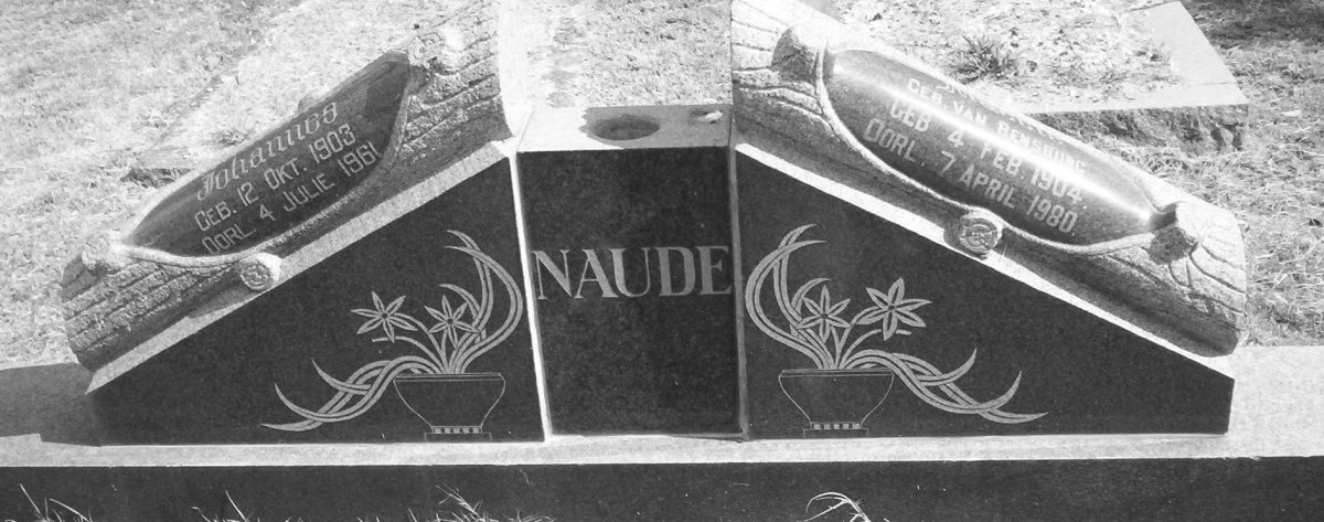 NAUDE Johannes 1903-1961 &amp; ? VAN RENSBURG 1904-1980