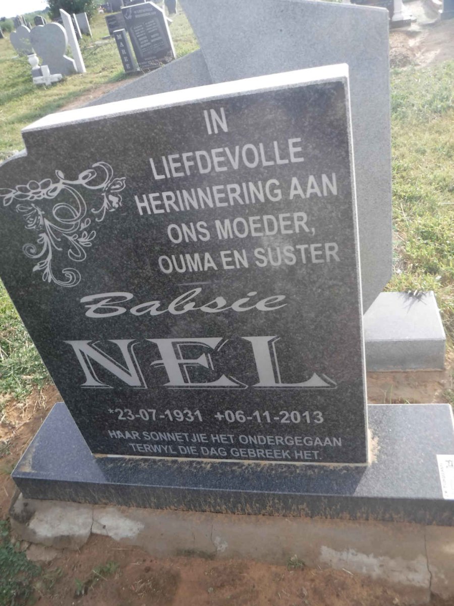 NEL Babsie 1931-2013