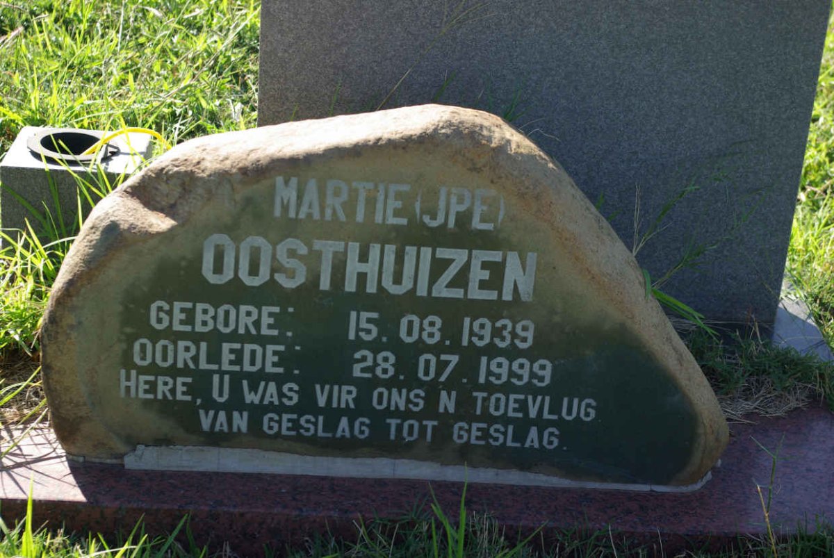 OOSTHUIZEN J.P.E. 1939-1999
