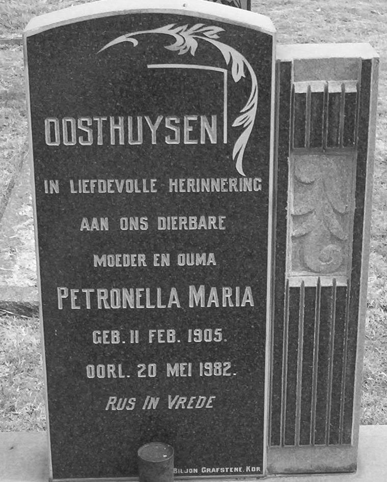 OOSTHUYSEN Petronella Maria 1905-1982