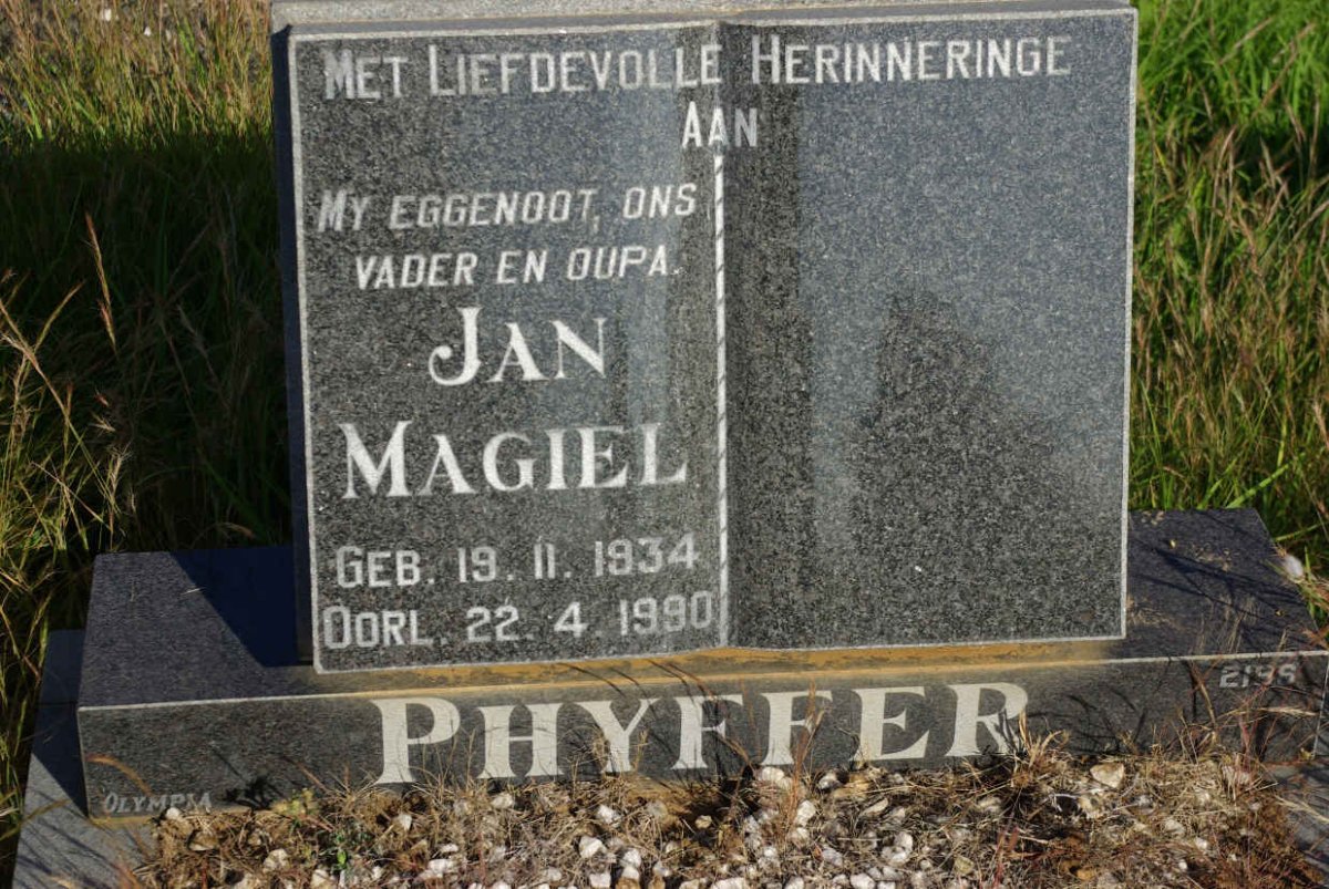 PHYFFER Jan Magiel 1934-1990