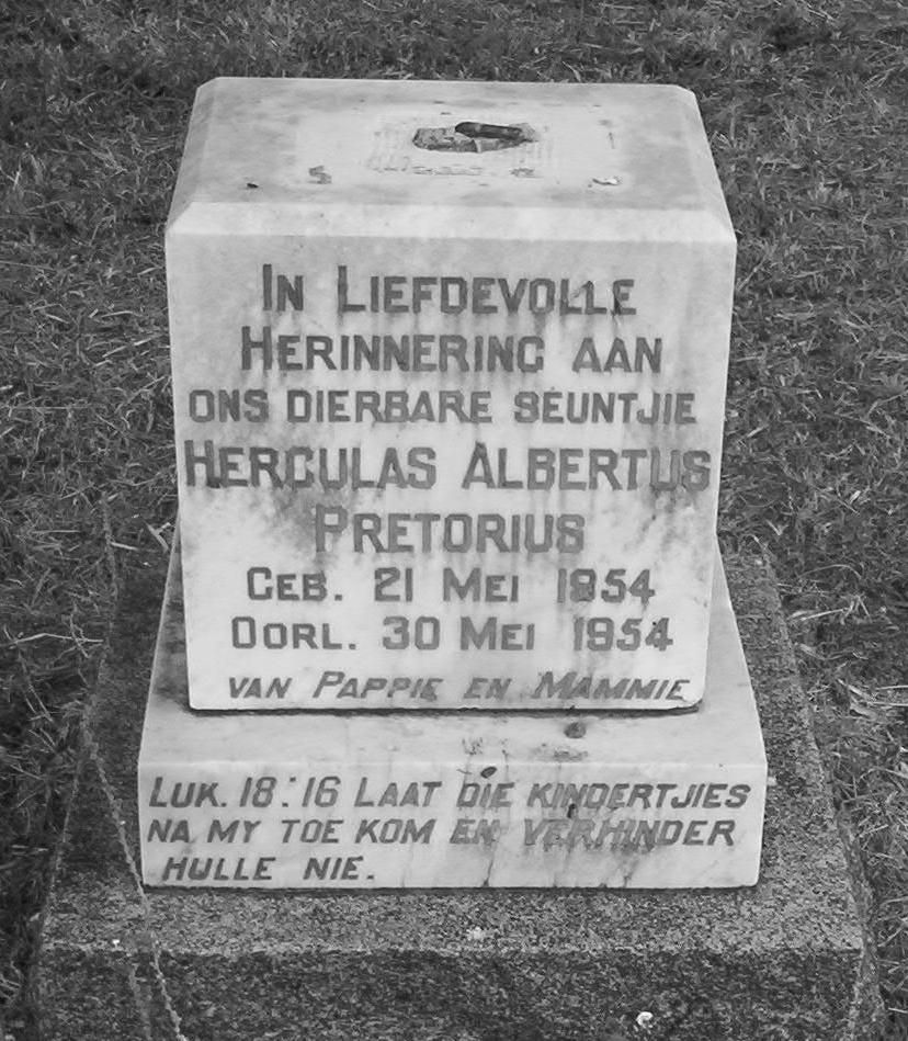 PRETORIUS Herculas Albertus 1954-1954