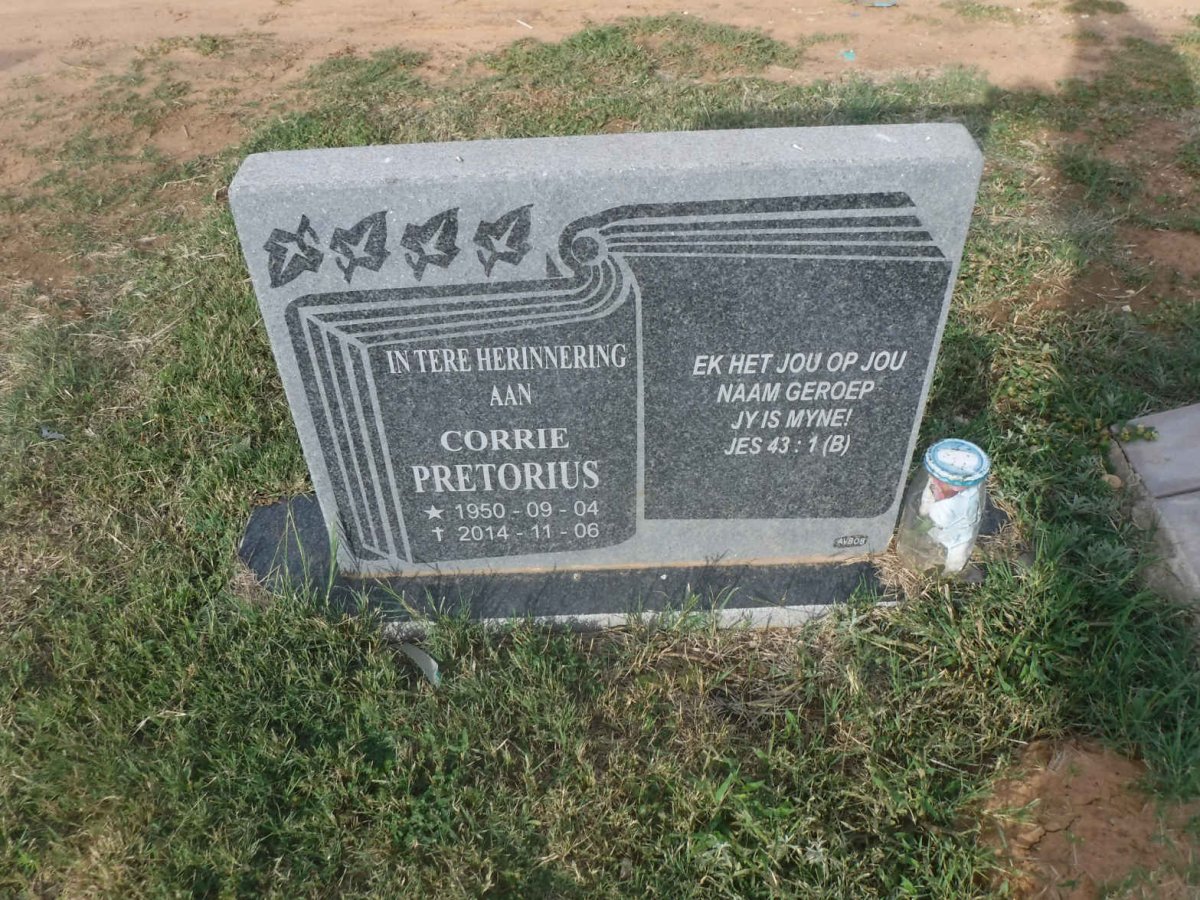 PRETORIUS Corrie 1950-2014