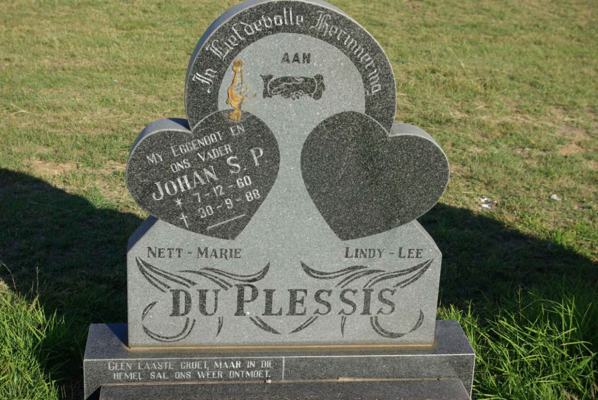 PLESSIS Johan S.P., du 1960-1988