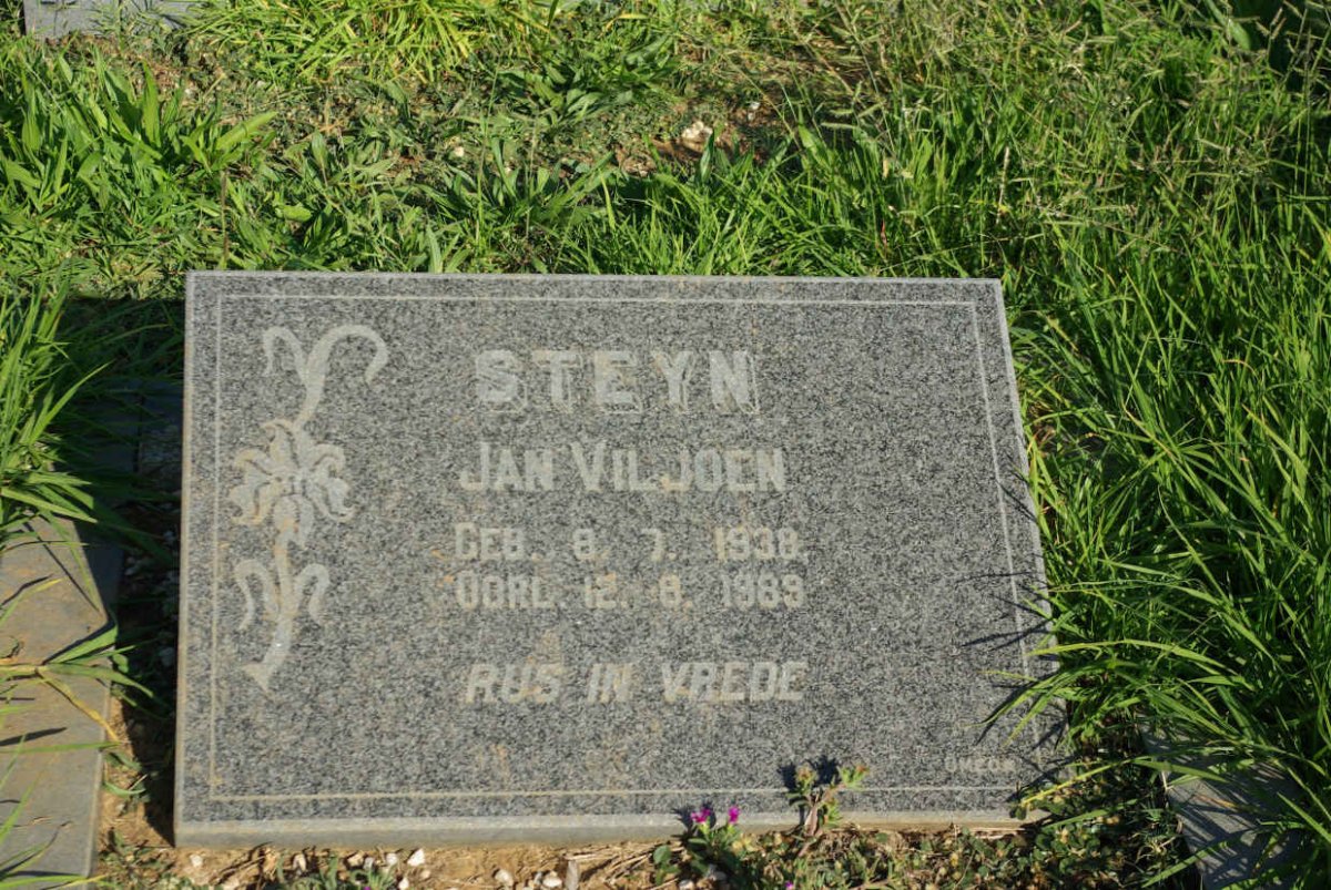 STEYN Jan Viljoen 1938-1989
