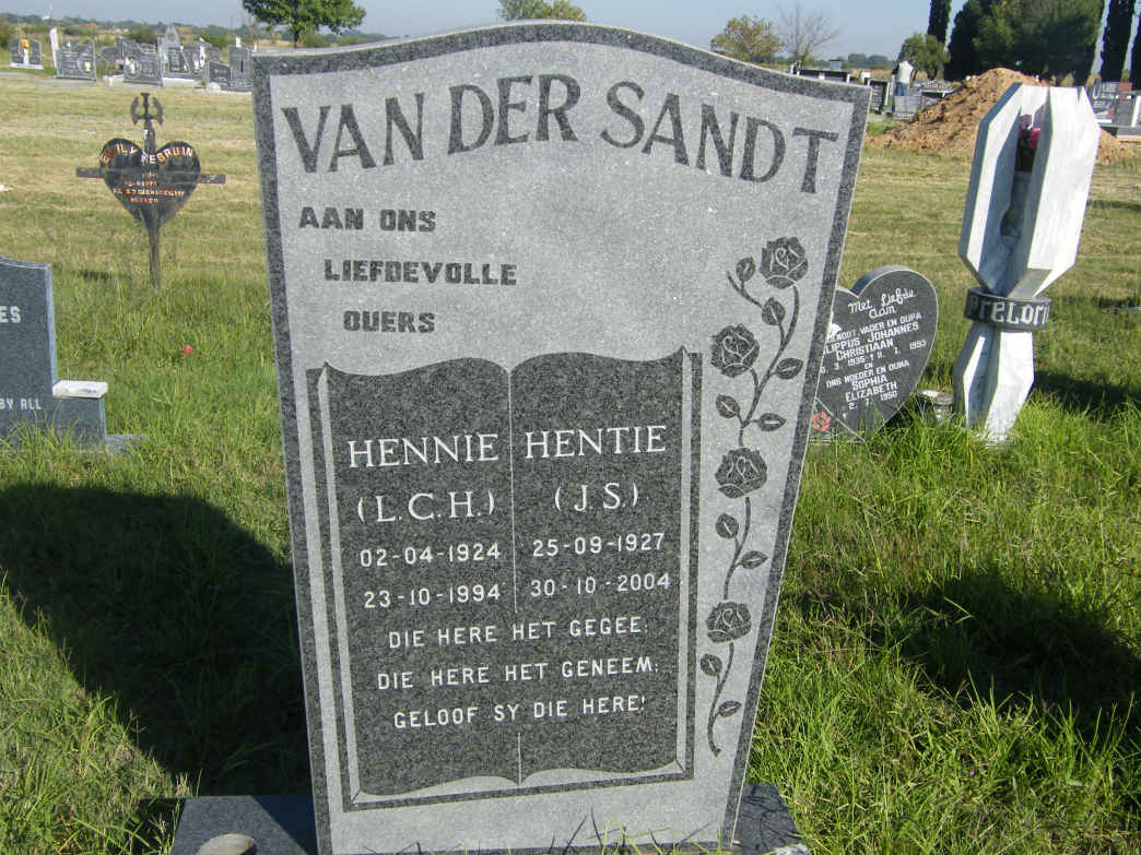 SANDT L.C.H., van der  1924-1994 &amp; J.S. 1927-2004