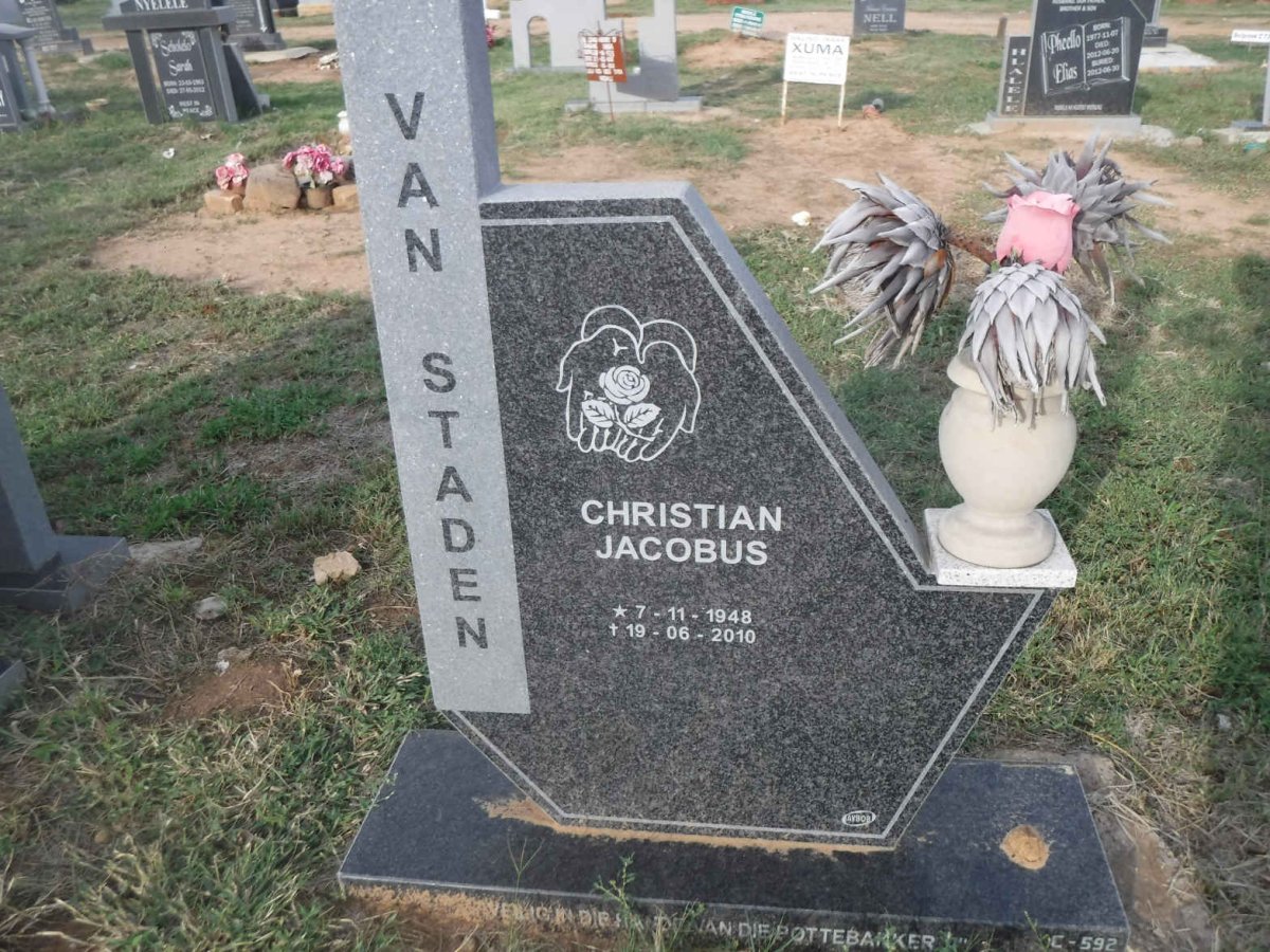 STADEN Christian Jacobus, van 1948-2010