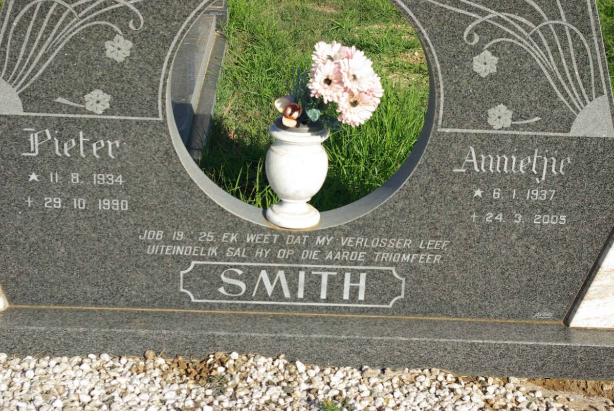 SMITH Pieter 1934-1990 &amp; Annietjie 1937-2005
