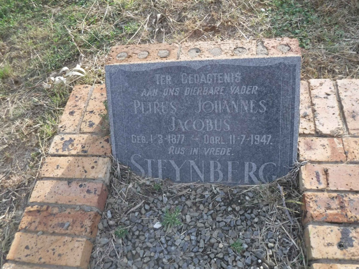 STEYNBERG Petrus Johannes Jacobus 1877-1947