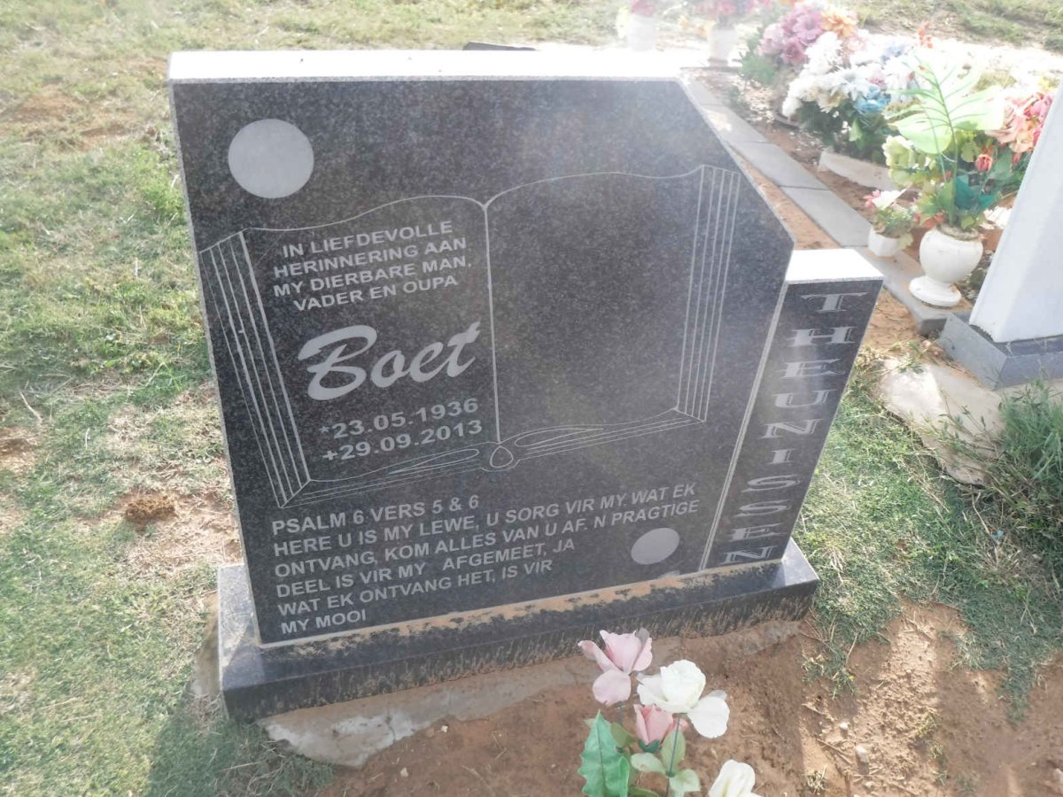 THEUNISSEN Boet 1936-2013