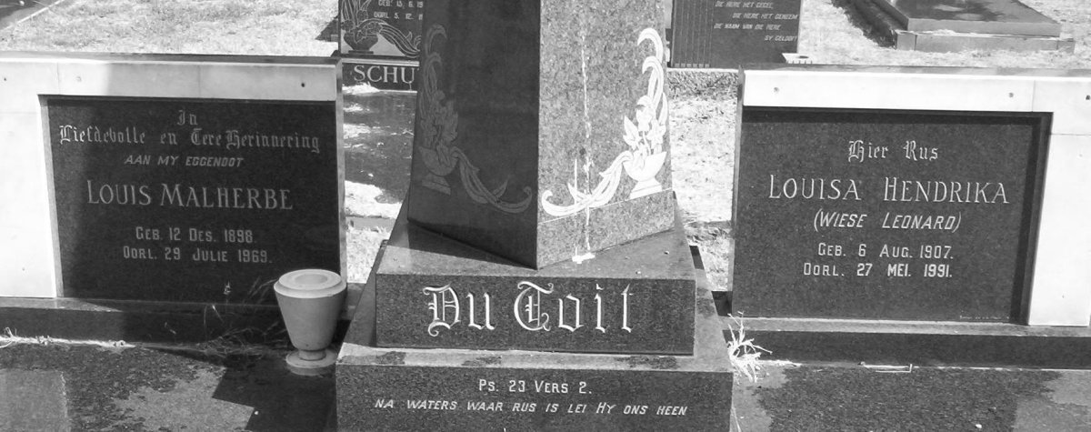 TOIT Louis Malherbe, du 1898-1969 &amp; Louisa Hendrika WIESE LEONARD 1907-1991