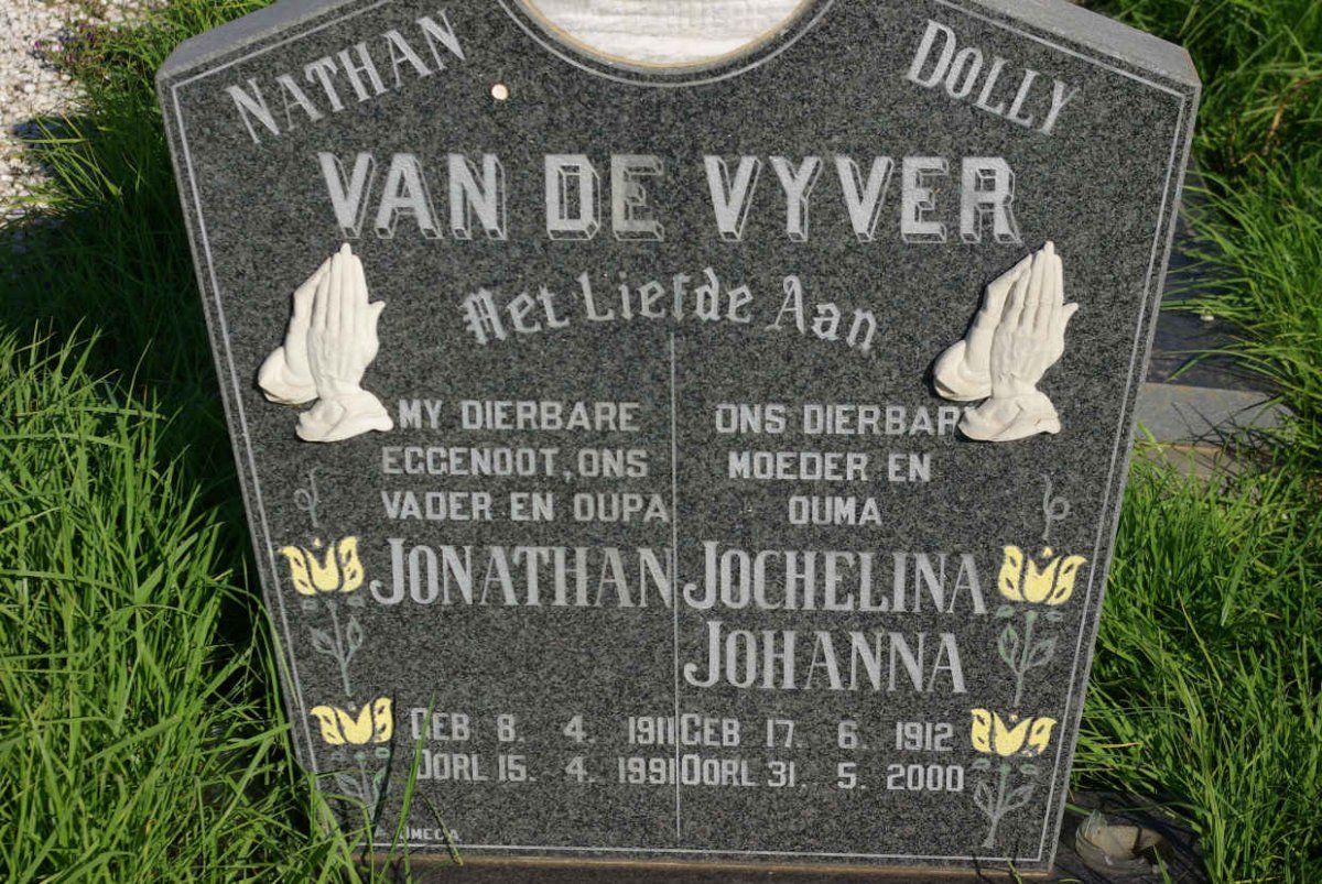 VYVER Jonathan, van de 1911-1991 &amp; Jochelina Johanna 1912-2000